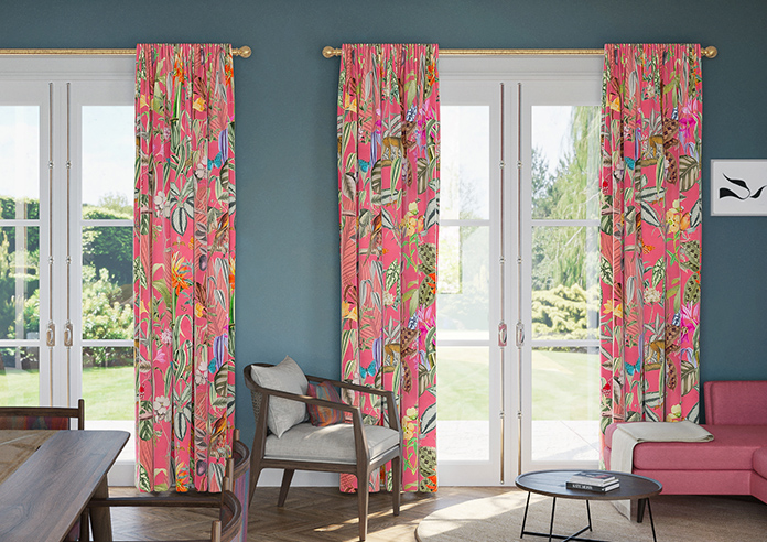 Barbados, Flamingo Pink - Made to Measure Curtain - Image 3